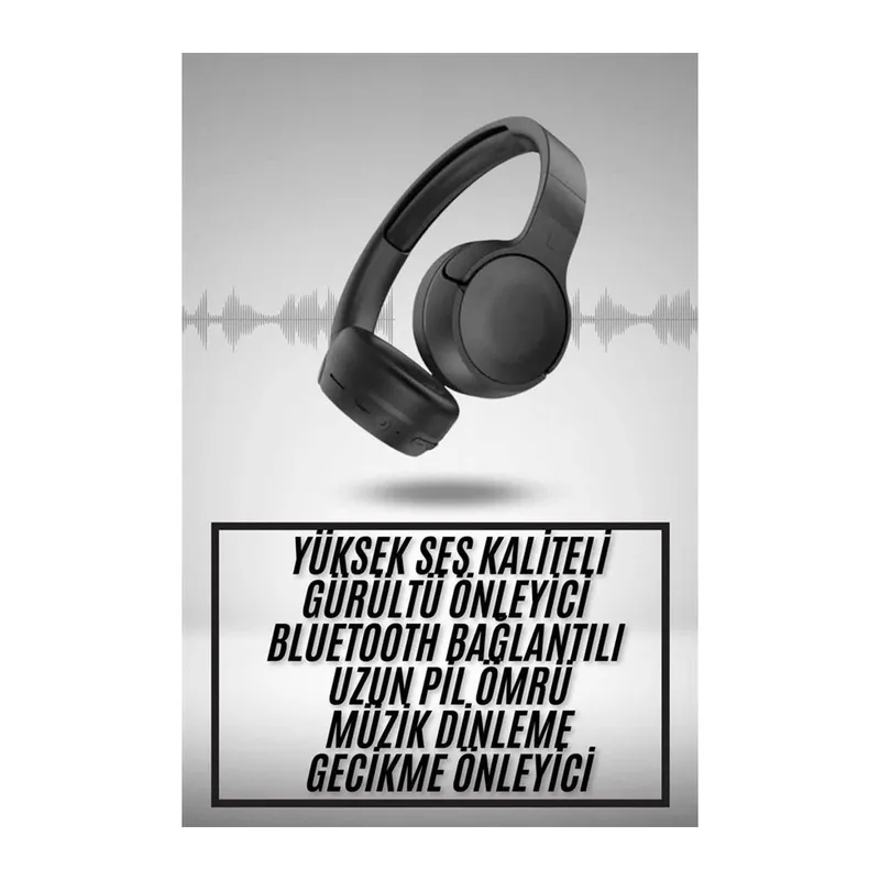 Yeni Nesil Kulak Üstü Bluetooth Kulaklık Type-C Girişli Yüksek Ses Kaliteli