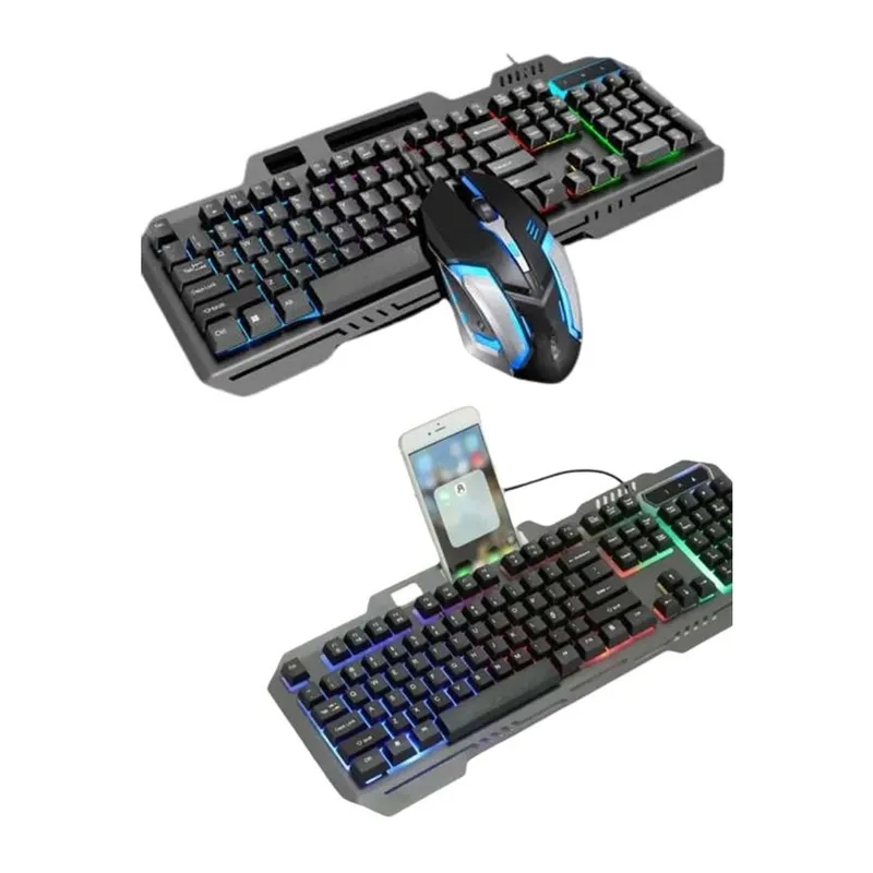 RGB Işıklı Gaming Klavye Q Klavye Mouse Hediyeli