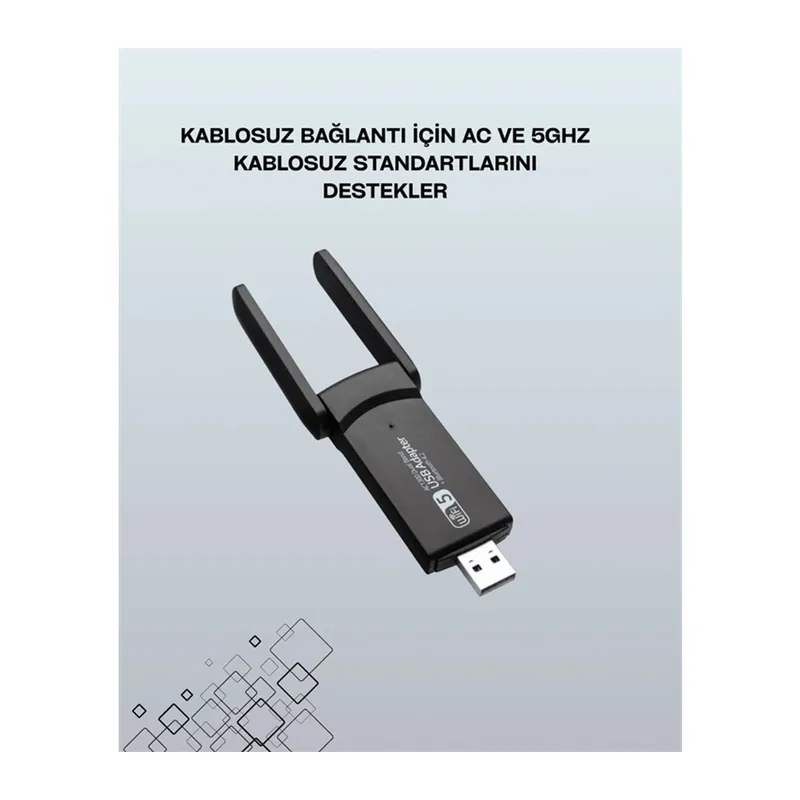 USB WiFi Adaptör – 1200 Mbps Hız