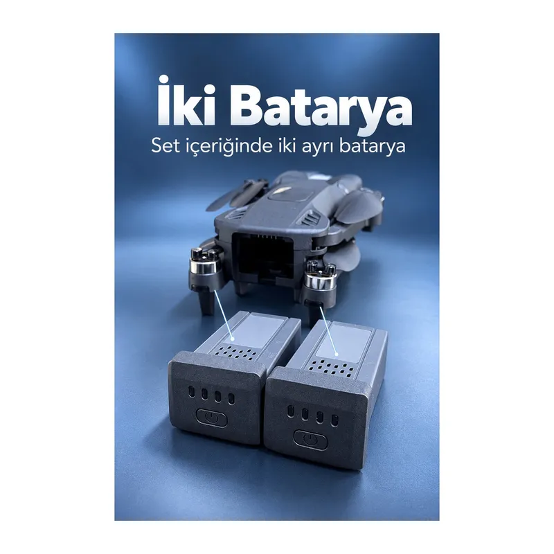 Katlanabilir Kameralı Drone Ekranlı Uzaktan Kumanda Seti