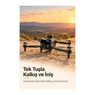 Çift Bataryalı GPS Drone ve Ekranlı Kontrol Kumandası