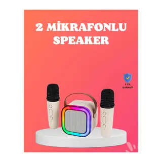 Bluetooth 5.0 Destekli Kablosuz Karaoke Hoparlör
