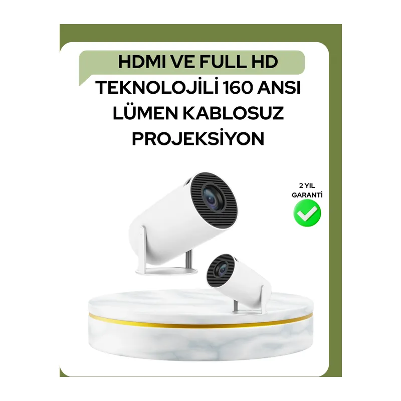 Ultra Pro Full HD ve 4K Destekli 130 İnç Projeksiyon Cihazı