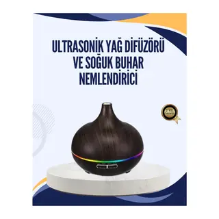 LED Işıklı Sessiz Çalışan Soğuk Buhar Nemlendirici