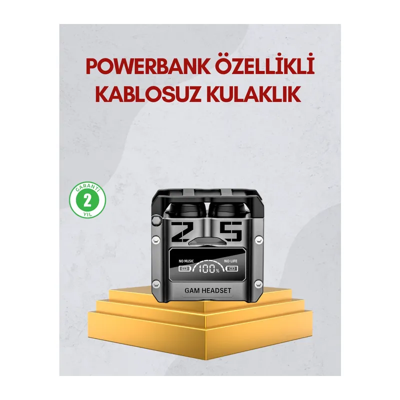 Bluetooth 5.0 Kulak İçi Kulaklık Mikrofonlu Kablosuz Model