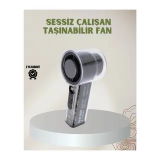 100 Kademeli Ayarlanabilir Mini Fan | Dijital Ekranlı Serinletici