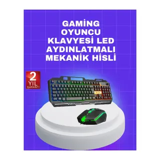 Gaming Klavye Mouse – Çatışmasız Tuş, Hızlı Tepki Süresi
