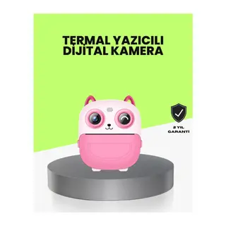 Termal Baskı Özellikli Çocuk Kamerası 1080P Video Destekli