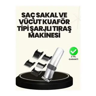 Şarjlı ve Kablosuz Tıraş Makinesi – Her Yerde Rahat Kullanım