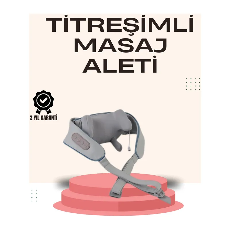 Kablosuz Boyun ve Omuz Masaj Aleti | Isıtmalı ve Yoğurmalı
