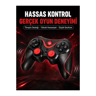 Profesyonel Kablosuz Gamepad Çoklu Cihaz Desteği