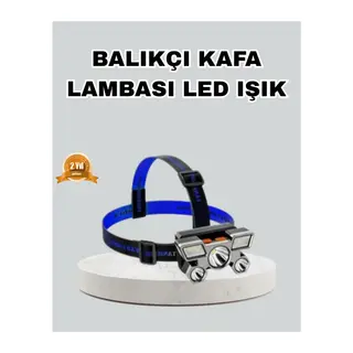 Outdoor ve Gece Balıkçılığı İçin LED Kafa Lambası – USB Şarjlı, 60° Ayarlanabilir Far