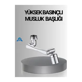 1080° Dönebilen Musluk Başlığı Robotik Kol Havalandırıcı Çok Yönlü Su Yönlendirme