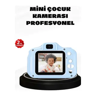 Çocuklar İçin Mini Dijital Kamera – 1080p HD, 2.0 İnç Ekran, Komik Filtreli ve Şarjlı