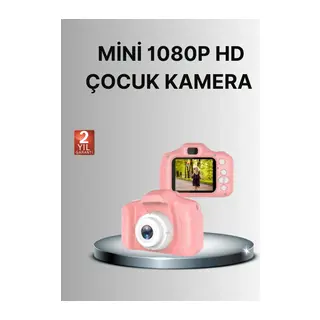 8 Megapiksel Mini Çocuk Kamerası HD Ekranlı Darbeye Dayanıklı ve Şarjlı