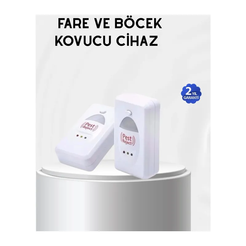 Fare, Sivrisinek ve Böcek Kovucu Ultrasonik Cihaz – Güvenli ve Kimyasalsız Çözüm