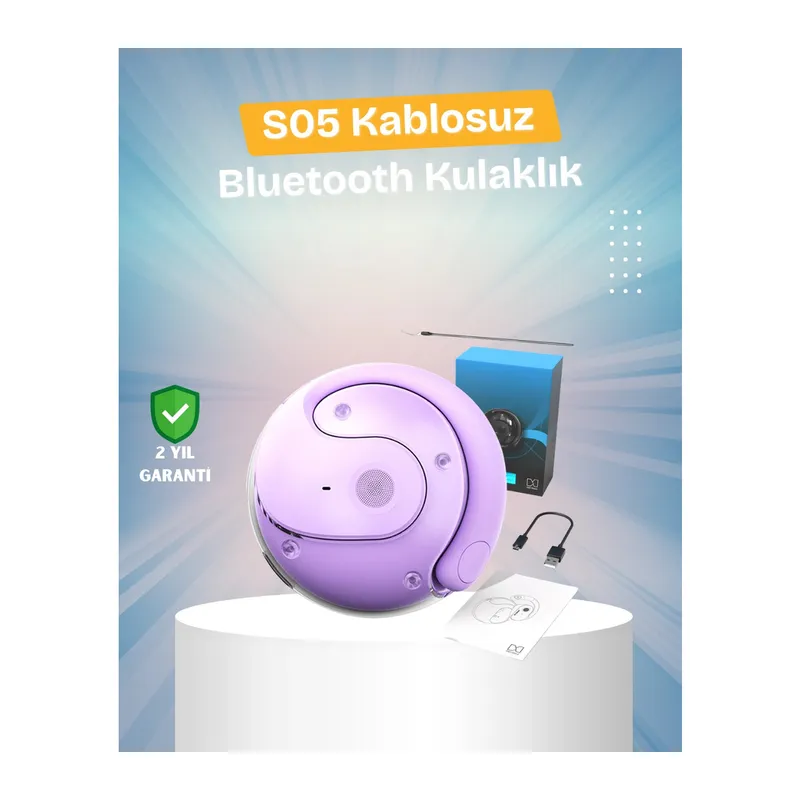S05 Kablosuz Kulaklık – Küçük Kulak Yapılarına Uygun, Kayma Yapmayan Tasarım
