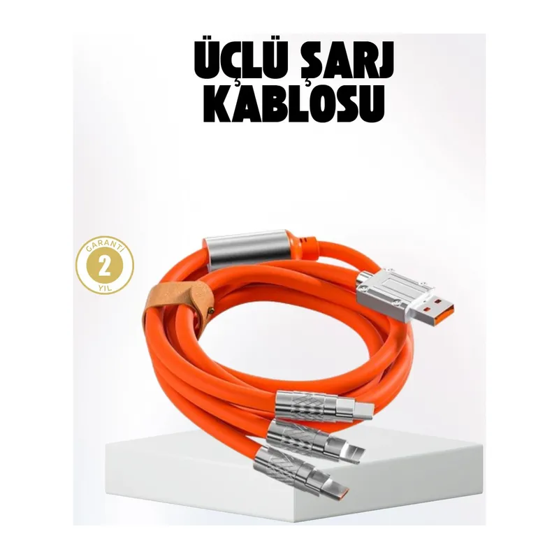Hızlı Şarj Uyumlu Şarj Kablosu – Esnek Yapı, Güçlü Bağlantı, Yüksek Performans