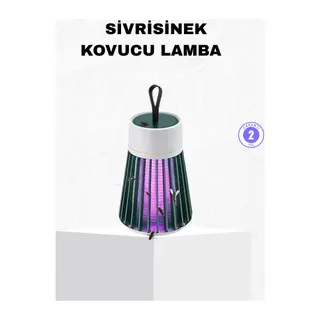 Şarjlı Mor Işıklı Sivrisinek Öldürücü Lamba – Sessiz ve Kimyasal İçermez