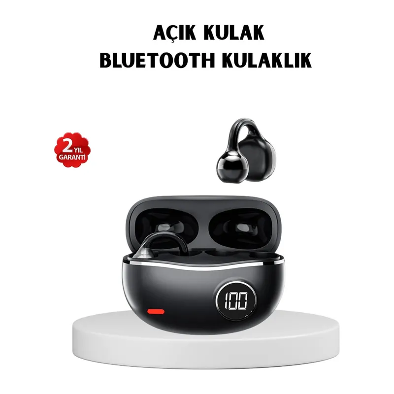 Kablosuz Açık Kulak Kulaklık Bluetooth 5.4 Type-C Hızlı Şarj 30 Saat