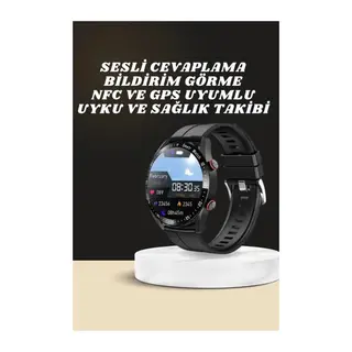 Akıllı Saat Amoled Ekran Metal Ve Deri Kordonlu Uyku ve Sağlık Takibi Titreşimli