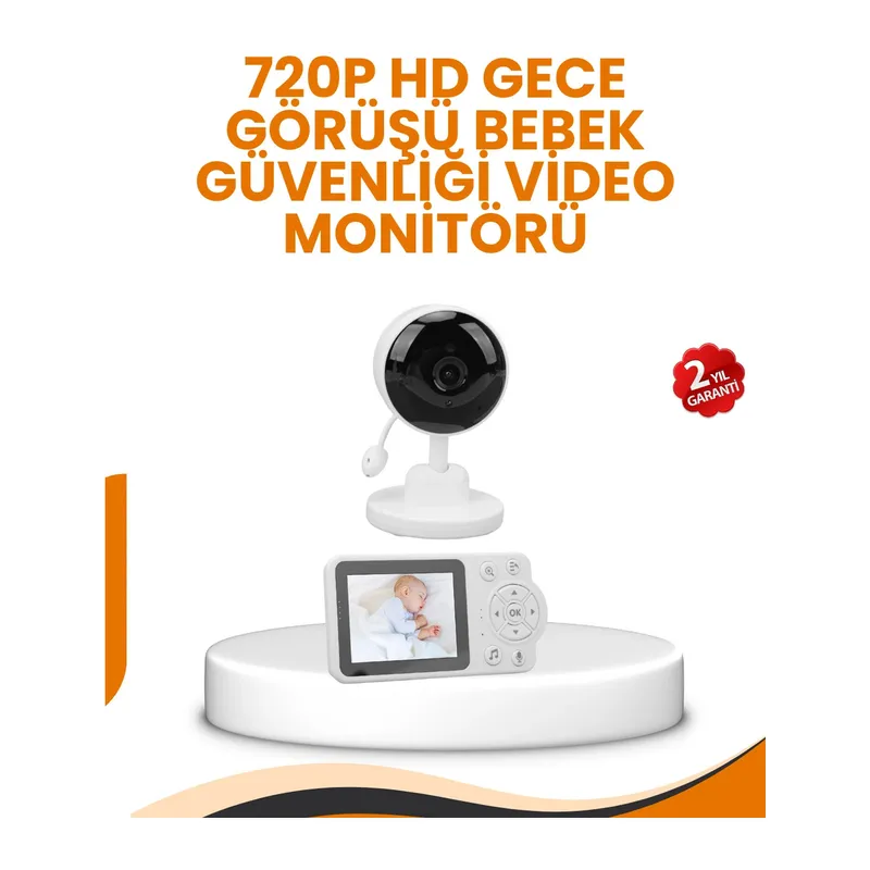 Ebeveyn Kontrollü 2.8 İnç Bebek Monitörü Güvenli İzleme