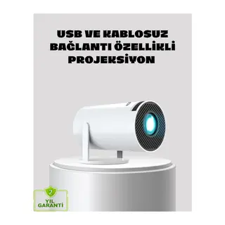 Kablosuz Bağlantılı Full HD Ev Sinema Projeksiyonu 160 ANSI Lümen