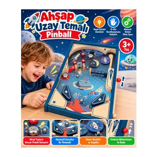 Ahşap Uzay Temalı Pinball