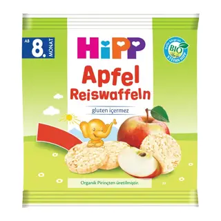 Organik Elmalı Pirinçli Bebek Gofreti 30 Gr