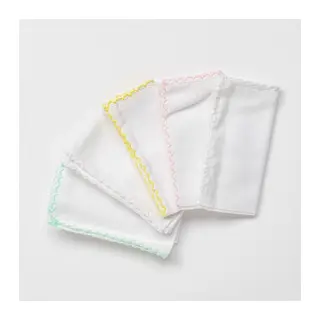 AC24447 Basic 5'Li Bebek Ağız Mendili 25x25 cm Pink