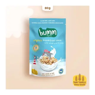 Humm Organik Tam Tahıllı ve Ballı Kahvaltılık Gevrek 80 Gr
