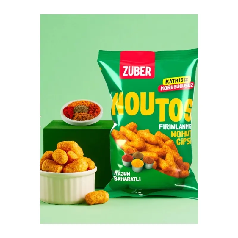 Fırın Nohut Cipsi 55 Gr Kajun Baharatlı
