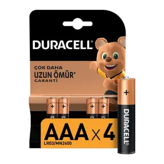 4'Lü AAA İnce Kalem Pil