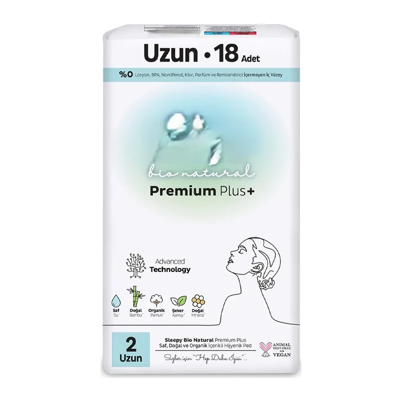 Premium Plus Uzun Ped 18 Adet