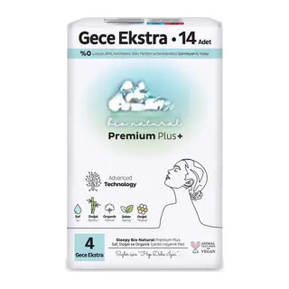 Premium Plus Gece Ekstra Ped 14 Adet