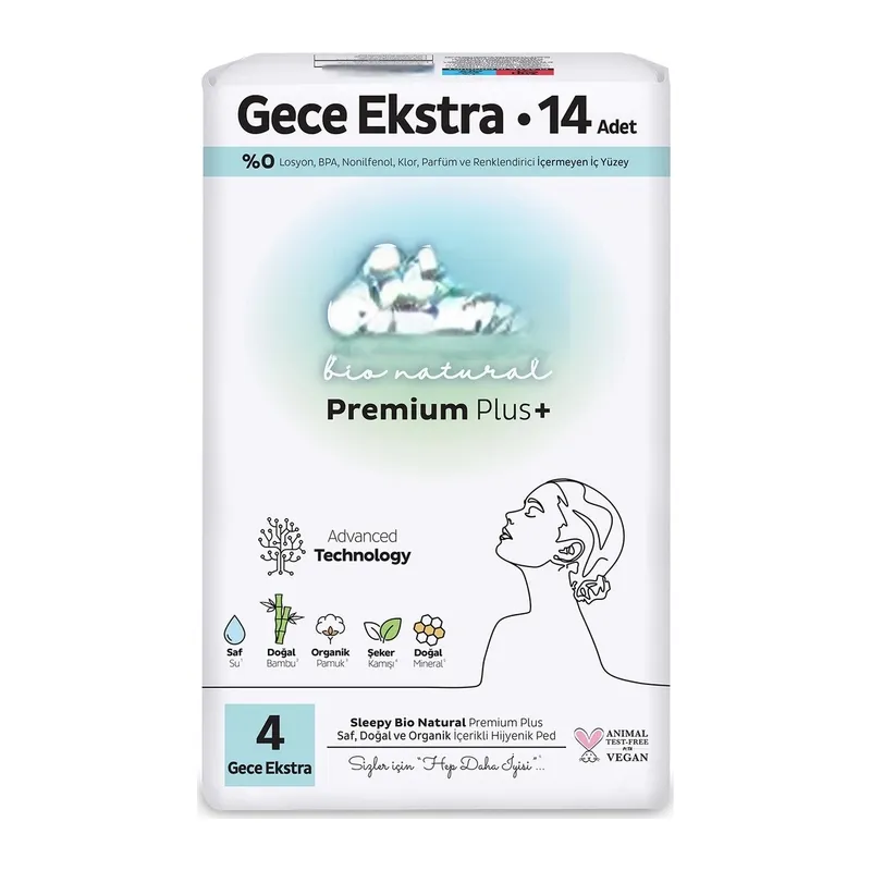 Premium Plus Gece Ekstra Ped 14 Adet