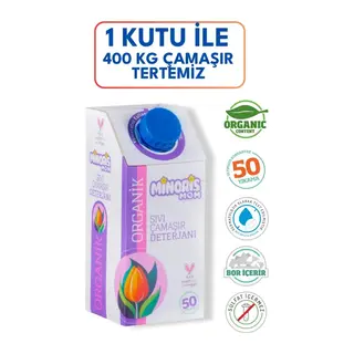 MOM Organik Sıvı Çamaşır Deterjanı 1 Lt 50 Yıkama