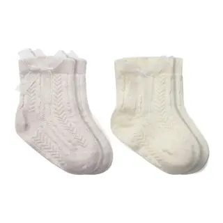 Fiyonklu Penye Soket Çorap 2li 10149 Taş