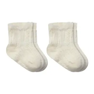 Fiyonklu Penye Soket Çorap 2li 10150 Naturel
