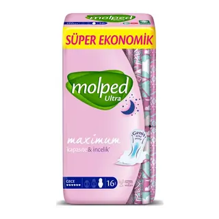 Ultra Hijyen Anatomik Gece Ped Süper Eko 16 Adet