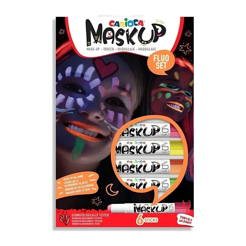Yüz Boyası 6 Gram 6 Renk Fosforlu 43156