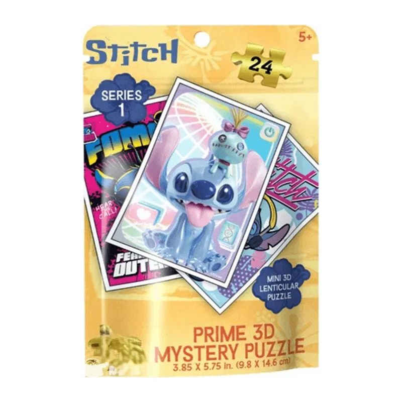 Stitch Seri 1 Prime 3D Mystery Puzzle 24 Parça