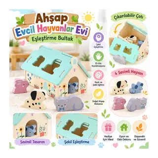 Ahşap Evcil Hayvanlar Evi Eşleştirme Bultak