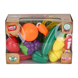 URT007-KUTU-2AB 22 PCS KESİLEBİLİEN SEBZE MEYVELER