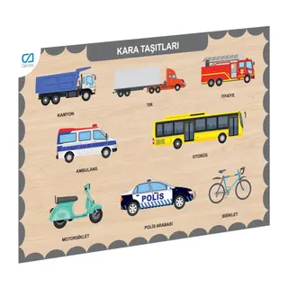 675 CAAHS-3200 CA GAMES AHŞAP KARA TAŞITLARI BUL-TAK
