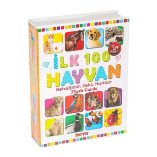 1741 FLASH CARD İLK 100 HAYVANLAR EĞİTİCİ KARTLAR