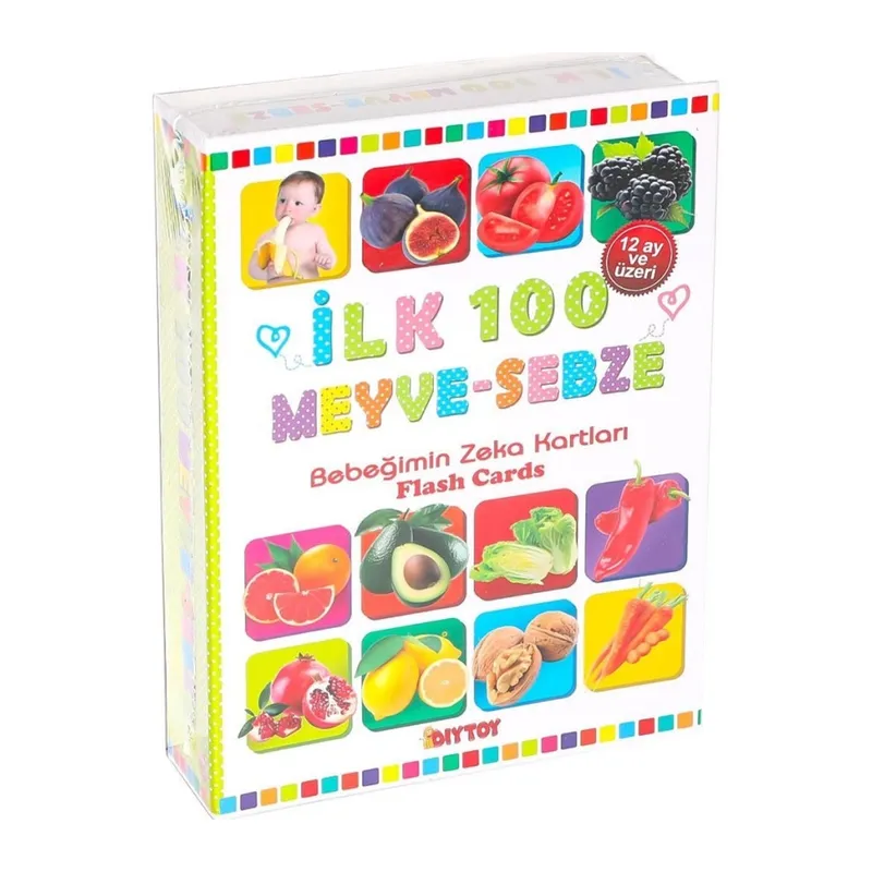 1765 FLASH CARD İLK 100 MEYVELER EĞİTİCİ KARTLAR