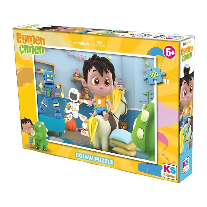 Games Eymen ile Çimen 100 Parça Puzzle