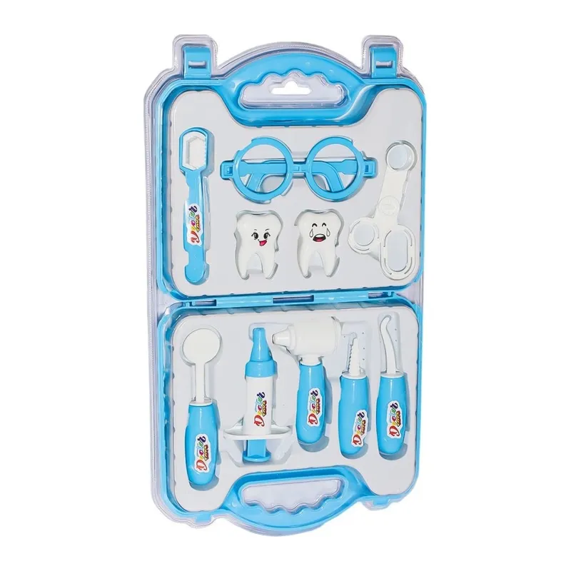 ERN-2040 Çantalı Mavi Dişçi Seti -Heroes Toys