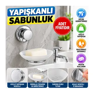 Yapışkanlı Sabunluk (adet fiyatıdır)